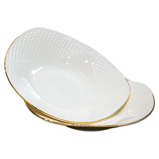 碗家用2026新款景德镇骨瓷餐具套装纯白釉下彩陶瓷碗碟套装家用碗