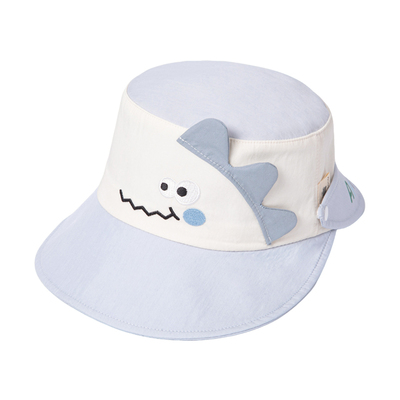 儿童防晒帽宝宝渔夫帽可拆披肩春