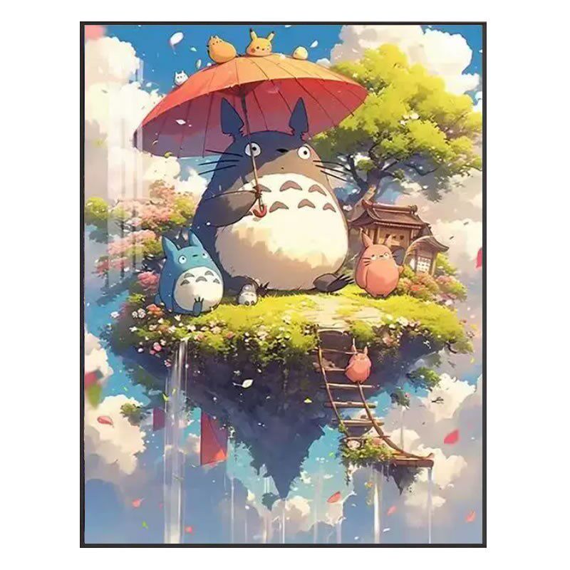宫崎骏龙猫钻石画方钻满钻十字绣
