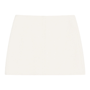 CALLED BACK2025秋冬新款羊毛半身裙女含内衬简约休闲灰色a字短裙