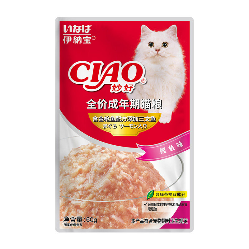 伊纳宝ciao日本湿粮罐头整箱猫饭