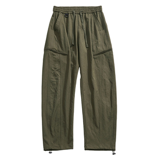 班尼路SK冰丝休闲裤男夏季薄宽松直筒裤男青年百搭运动速干裤子YS