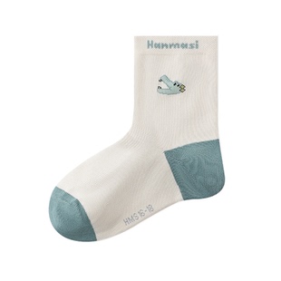 韩玛斯儿童袜子春秋季男女童防臭吸汗棉袜卡通百搭宝宝长袜H33059