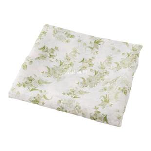 薄款半透明 淡绿色樱花暗纹提花天丝涤麻布料汉服旗袍衬衫面料diy