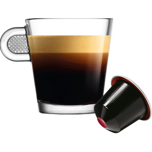 Nespresso胶囊咖啡 芮斯崔朵低因 意式浓缩进口黑咖啡深烘10颗装