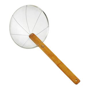 不锈钢漏勺过滤网超细商用密漏网筛厨房捞面捞勺手工编织沥水笊篱