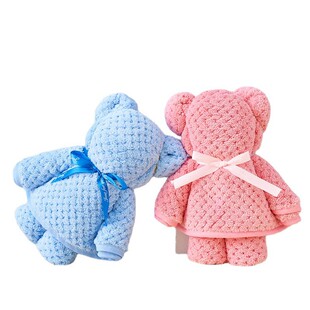 精美活动小礼品小熊造型毛巾公司团建伴手礼新店开业赠品结婚回礼