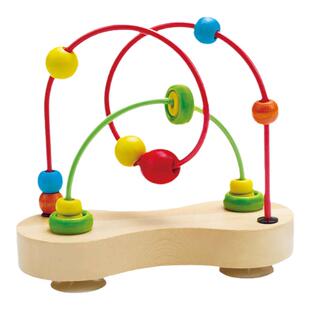 Hape泡泡乐婴幼儿绕珠串珠6-10个月宝宝儿童手部精细益智吸盘玩具