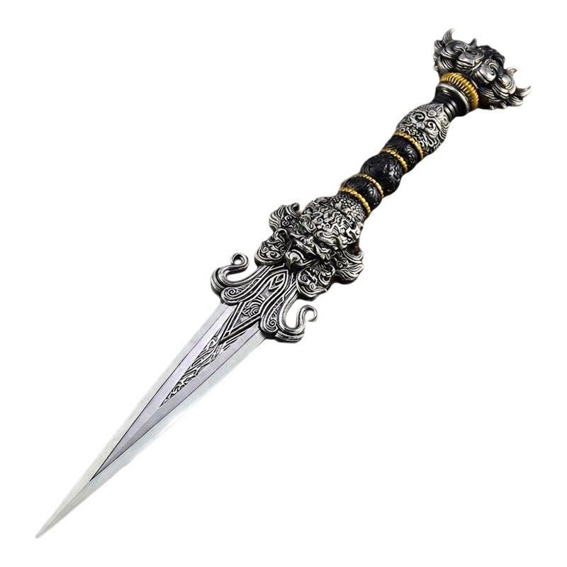 26CM绝世动漫周边全金属武器模型霍雨浩鬼雕神刀礼盒版工艺品摆件