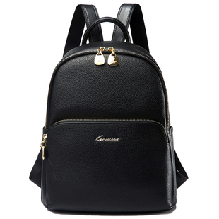 软牛皮双肩包女包真皮2025新款头层牛皮韩版百搭正品劳斯帅特背包