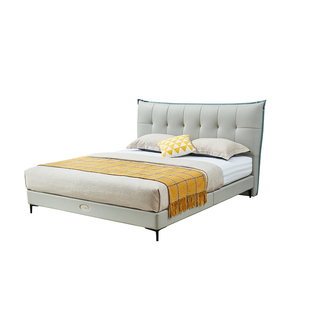 DONBLE/东宝床垫 现代简约皮床卧室双人床齐边床婚床主卧政府补贴