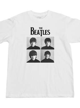 TheBeatles摇滚乐队休闲短袖T恤