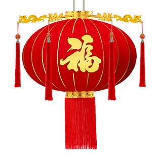 2026新年大红灯笼新款春节过年挂饰别墅自建房大门口一对户外装饰