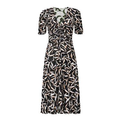 [双面穿]DVF2026春夏新款茶歇裙双面印花弹力网纱连衣裙DS1U001