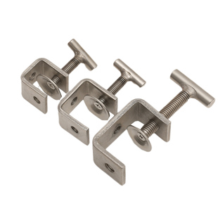 浴当家304不锈钢手拧老虎夹卡夹钢梁夹子钢管方形夹C型夹U形夹子