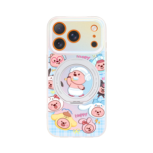 loopy适用苹果17pro手机壳新款女16promax镜头全包防摔iPhone15磁吸支架壳17pm高级感小众14por巨好看露比13
