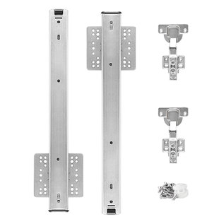 橱柜烤箱空调柜上翻隐藏门轨道口袋门滑轨顶装导轨侧插回旋门轨道