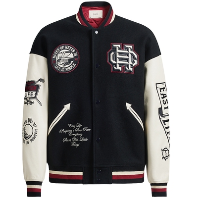 CHINISM赤尘撞色棒球夹克男