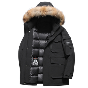 雪中飞2025冬季新款大毛领工装羽绒服女款超好看休闲加厚保暖外套
