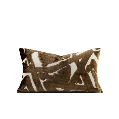 柏洛斯棕咖客厅腰枕样板间抱枕