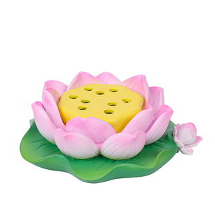 国潮风佛祖祥云配件托盘观音莲花底座手办工位桌面车载装饰小摆件