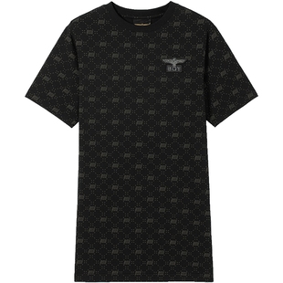 【沁粉佳人】BOYLONDON春夏女款T恤裙满印潮牌直筒连衣裙W17906