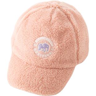 戴维贝拉儿童帽子2026秋冬新款男童仿羊羔绒棒球帽女中大童休闲帽