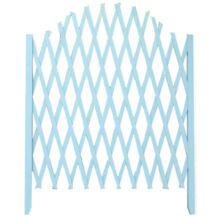 防腐木花架网格户外庭院草坪护栏花园白色围栏菜园弧形插地木栅栏