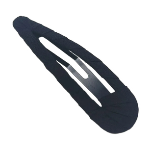 麦芽布艺水滴形发夹女多色碎发夹子手工编织绕布BB夹发饰刘海边夹