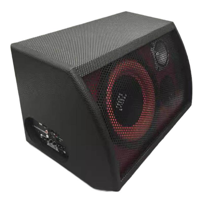 包邮有源汽车低音炮 12V220V 8寸大功率低音炮 扇形带高音低音炮