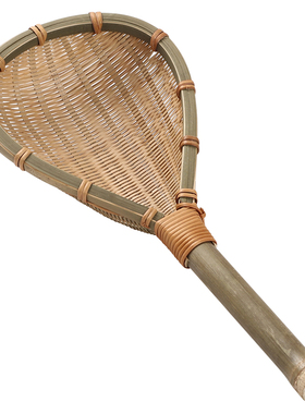 竹编长柄漏勺淘米过滤厨房用品