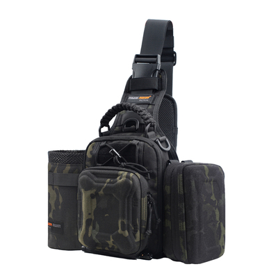 战术胸包升级EVA多功能单肩斜挎户外骑行防水耐磨休闲包男款套装