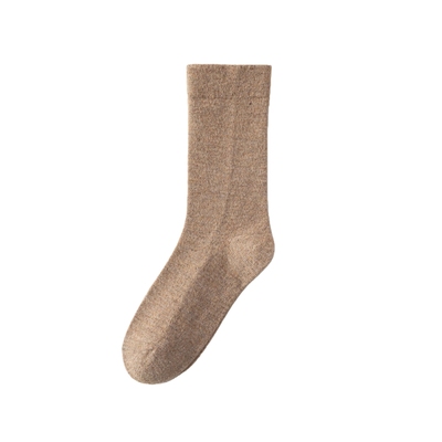 羊毛袜子女秋冬季加厚保暖中筒袜