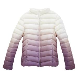 羽绒服女短款2024年秋冬季新品小个子渐变连帽休闲轻薄时尚女外套