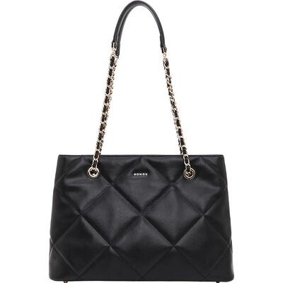 红谷牛皮托特包大容量单肩手提包