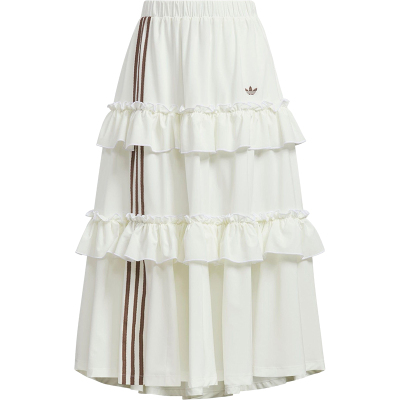 Adidas/阿迪达斯正品三叶草女士时尚休闲优雅宽松蛋糕裙KQ6506