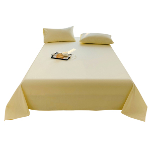 A类母婴级加厚纯棉床单单件100全棉180x200双单人被单枕套三件套