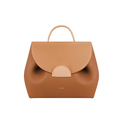 荔枝牛皮拼接手提斜挎包Polene