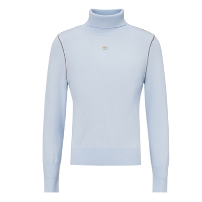 仿佛撞色羊毛衫针织衫女