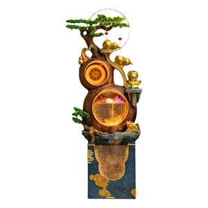 客厅葫芦流水摆件风水轮招财落地假山循环水喷泉装饰开业乔迁礼品