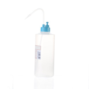ASONE阀门洗瓶防滴漏塑料洗瓶250ml/500ml刻度药液溶剂储存清洗瓶