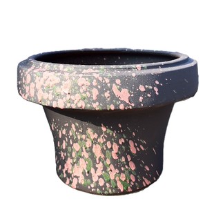 深色火锅盆特大号多肉盆蘑菇特大号法师花盆清仓陶盆超级大号