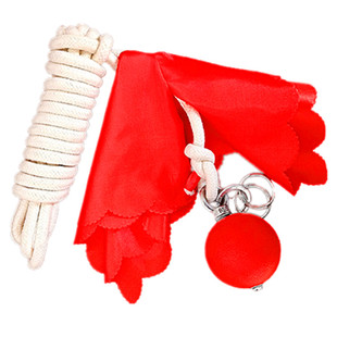 实心橡胶流星锤双锤软兵器纯棉镖绳新手百家鞭绳初学九节鞭训练绳