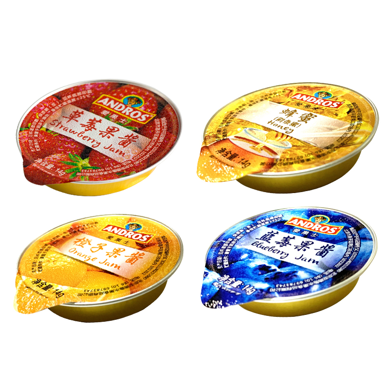安德魯愛果士草莓果醬14g份裝早餐面包醬藍莓橙子蜂蜜多味鋁杯裝
