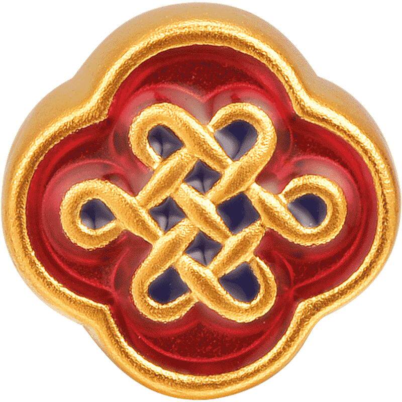 明牌珠宝路路通烤彩手串3d硬金