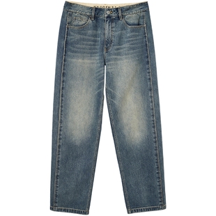 907杰克琼斯男装秋季新款廓形牛仔裤阔腿长裤子225332061男款