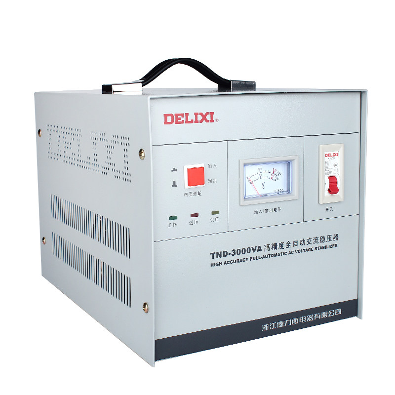 德力西 TND-3KVA 3000W 3K 高精度全自动交流单相家用稳压器 家用