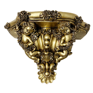 复古森林欧式天使罗马柱烛台浮雕壁挂法式相框家居装饰拍照道具