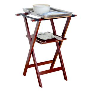 厨房置物架落地餐厅送餐酒水托盘架折叠多层收纳架餐盘可移动实木