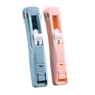晨光推夹器文件小夹子文具固定试卷神器装订票据书本纸张长尾夹办公用品推推夹书助推燕尾铁夹子补充夹